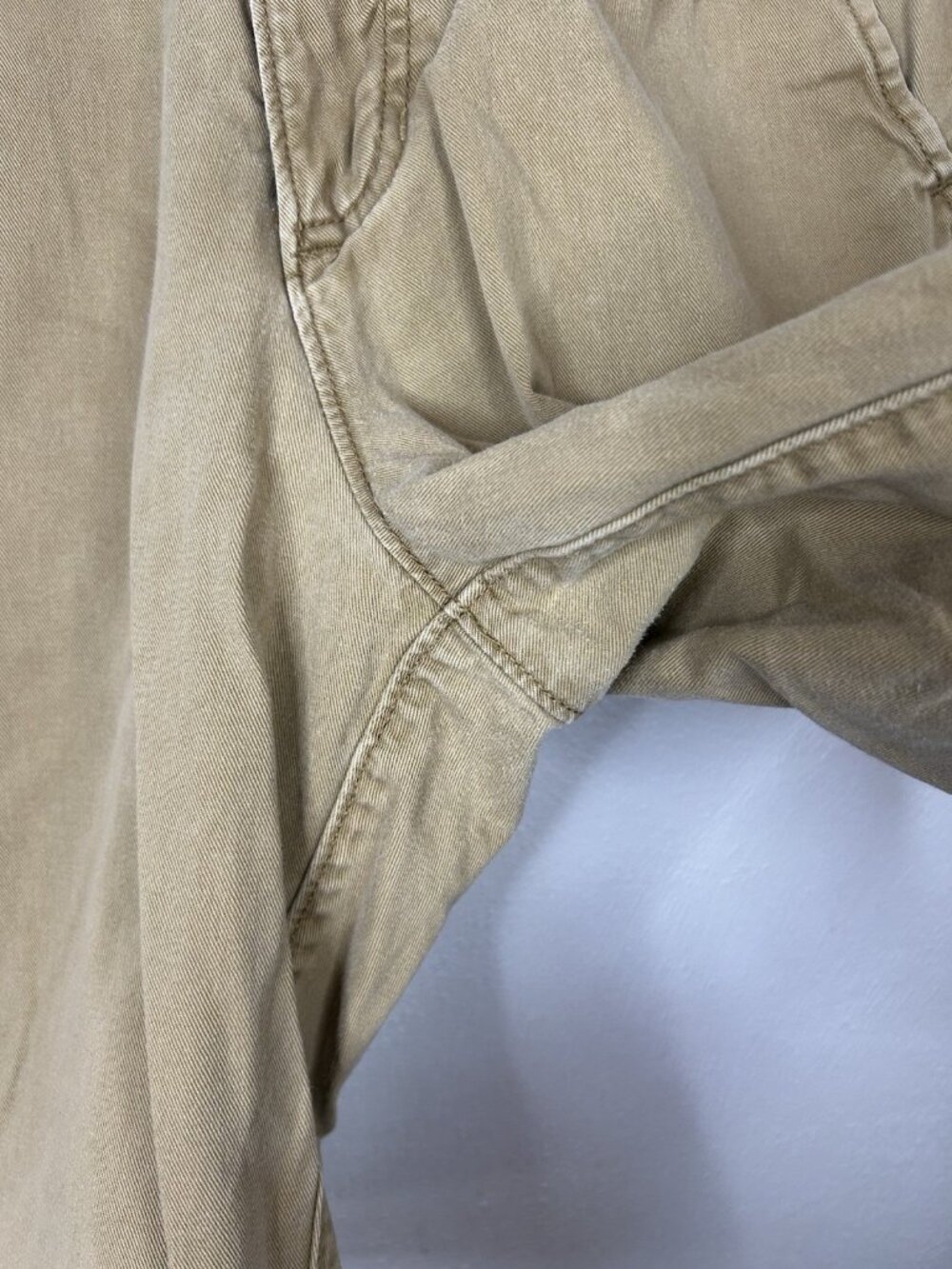 Hollister Cali Longboard Fit Chino Shorts Mens 30 Khaki Tan Tropical VTG Y2K - Picture 4 of 7